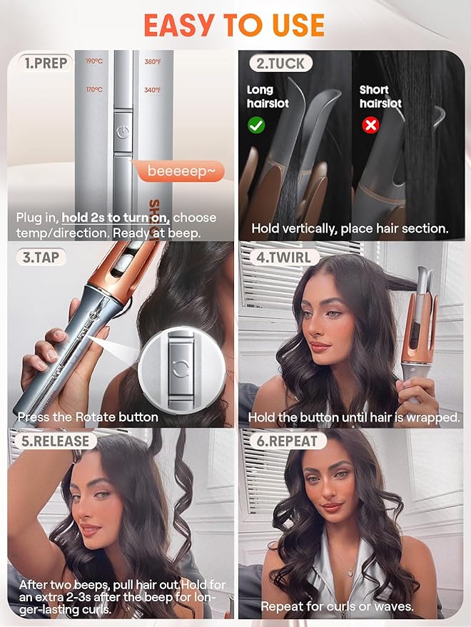 š SHEGLAM It-Curl⢠Instant Hair Curler ā One-Touch Styling Magic (Original)