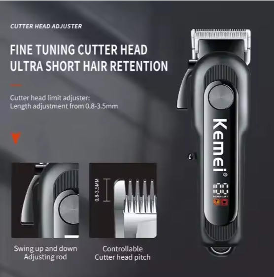 Professional Hair & Beard Trimmer for Men – Cordless Rechargeable Grooming Tool