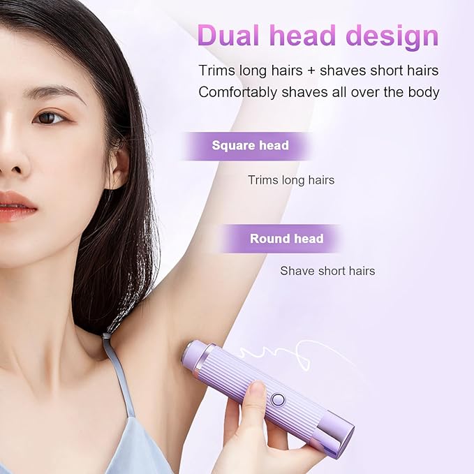 Double Head Electric Shaver – Waterproof & Rechargeable💧